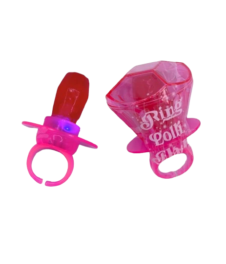 bague lumineuse et bonbon